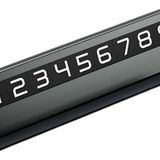 Coofbe Premıum Deri Alaşım Gizlenebilir Araç Park Telefon Numaratörü Geçici Park Telefon Numaratörü