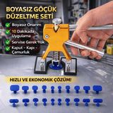 Coofbe Profesyonel Boyasız Göçük Düzeltme Seti 20 Parça Kaporta Çektirme Göçük Düzeltici Kaput Kapı Çamurluk Göçük Onarım Aparatı