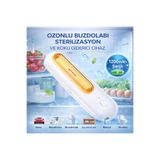 coofbe Şarjlı Ozonlu Buzdolabı Koku Giderici Sterilizasyon Koku Giderici Araç, Ayakkabılık Banyo İçi