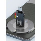 Coofbe Type-C To USB ve Type-C Tf Kart Çevirici Otg Dönüştürücü Type-C To USB Kart Okuyucu Dönüştürücü - Siyah
