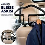 Coofbe Üniversal Araç İçi Koltuk Arkası Elbise Askısı, Ceket Gömlek Kıyafet Askılığı, Kolay Montaj