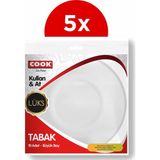 Cook 10'lu Lüks Plastik Tabak Büyük Büyük 5'li Paket