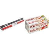 Cook Bas & Kes Streç Film 30 cm x 60 m-Yedek ve Cook Buzdolabı Poşeti 3+1 Ekonomik Paket, Orta Boy 24 x 38 cm (1 x 4 Adet)