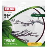 Cook Büyük 10'lu Karton Tabak