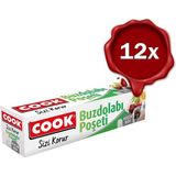 Cook Buzdolabı Poşeti Küçük Boy 20 x 30 cm 30 Adet x 12 - Şeffaf