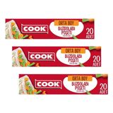 Cook Buzdolabı Poşeti Orta Boy (20 Adet/Kutu içi) (3 paketi)