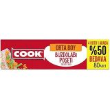 Cook Buzdolabı Poşeti, Orta Boy, 24 x 38 cm, 80 Yaprak