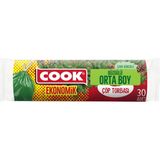 Cook Eko Büzgülü Çöp Torbası Çam Kokusu Orta 30'Lu (6'Li Paket)