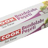 Cook Ekonomik Buzdolabı Poşeti, Orta Boy, 24 x 38 cm, 50 Yaprak