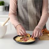 Cook-Lab 24 cm Siyah Emaye Kaplı Kek ve Tart Kalıbı Siyah - Çok Renkli