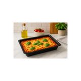 COOK-LAB Siyah Emaye Fırın Tepsisi 37x26cm Dikdörtgen Iç Dış Yüzeyi Sağlıklı Emaye Kaliteli Fırın Tepsisi