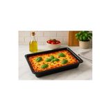 Cook-Lab Siyah Emaye Fırın Tepsisi 38x26cm Dikdörtgen İç ve Dış Yüzeyi Sağlıklı Emaye Kaliteli
