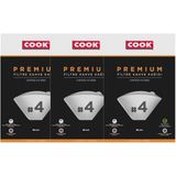 Cook Premium Filtre Kahve Kağıdı Ebat 4 (3 Paket 240 Adet) - Kağıt Filtre
