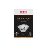 COOK Premium Filtre Kahve Kağıdı - Ebat 4, 80 adet