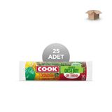 Cook Toptan Ekonomik Çam Kokulu Büzgülü Orta Boy Çöp Torbası 55X60 Cm 30'Lu - Koli İçi 25'Li