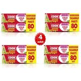 Cook x 4 Adet Ekonomik Büyük Boy Buzdolabı Poşeti 80 Adet - Natürel - Beyaz