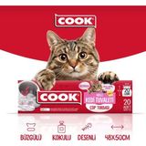COOK - Zenon Smart-Akıllı Kedi Tuvaleti 20 Adet Atık Torbası Çöp Poşeti- X8779-X8623-X8624-X8620