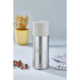 Cooker 0,30 ml Çift Kat Paslanmaz Çelik 300 ml Termos ( Çay Kahve Piknik Kamp Outdoor Ofis Otel Kafe Okul )-Krem