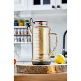 Cooker 1.1 Litre Borosilikat Cam Yağlık ve Sirkelik Zeytinyağ Şişesi Şeffaf