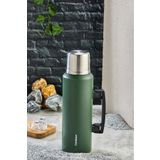 Cooker 1.5 Litre Çift Katlı Çelik Termos-24 Saat Sıcak, 48 Saat Soğuk, Kulplu (Kamp, Piknik, Ofis, Seyahat)