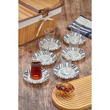 Cooker 12 Parça Porselen Ikram Çay Seti - Model 6