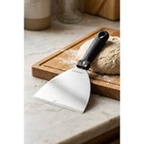 Cooker 12x24 Cm Düz Paslanmaz Çelik Spatula Yk1903 Siyah