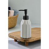 Cooker 180 ml Seramik Sıvı Sabunluk – Modern Tasarımlı Pompalı Banyo ve Mutfak Sabunluk - Gri