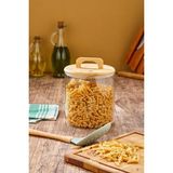 Cooker 2.5 Litre Borosilikat Cam Bambu Kapaklı Kavanoz CKR4562 - Şeffaf - 1 Adet - 2,5 lt