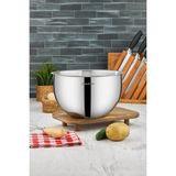 Cooker 26 cm 7 L Paslanmaz Çelik Karıştırma Kabı – Geniş Hacimli, Dayanıklı ve Şık Tasarım - Gümüş