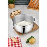Cooker 26 cm 7 L Paslanmaz Çelik Karıştırma Kabı, Metalik
