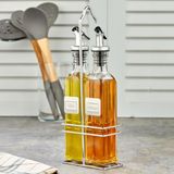 Cooker 2955 Standli 2 Li Cam Yagdanlik Sosluk Seti - Kilitli Vakum Kapakli Sizdirmaz Sirkelik 250 Ml