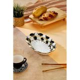Cooker 30 Cm Porselen Oval Sunumluk Dekoratif Kase Ckr3840