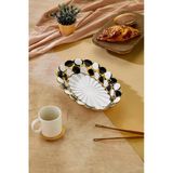 Cooker 36 Cm Porselen Oval Sunumluk Dekoratif Kase Ckr3839