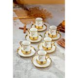 Cooker 6 Kişilik 180 Ml Porselen Çay Ve Kahve Fincan Takımı Ckr3460