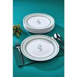 Cooker 6'Lı 25,5 Cm Varen Porselen Servis Tabağı Ckr4791