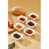 Cooker 6'Lı Ckr3619 Porselen Mini Reçellik Sosluk Seti 8X6,5 Cm