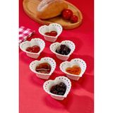 Cooker 6'Lı Ckr3621 Porselen Mini Reçellik Sosluk Seti 7.5X7.5 Cm