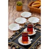 Cooker 6'lı Istiridye 11.5 cm Porselen Çay Tabağı CKR3625