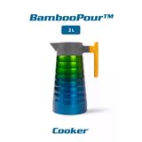 Cooker Bamboopour 2 Litre Paslanmaz Çelik Bambu Saplı Termos Ckr2097