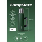 Cooker Campmate 1.5 L Paslanmaz Çelik Termos Ckr2085 Yeşil