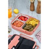 Cooker Çelik Hazneli Beslenme Yemek Kabı - Pembe