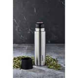 Cooker Çift Kat Paslanmaz Çelik 750ML Termos ( Çay Kahve Piknik Kamp Outdoor Ofis Otel Kafe Okul Mama) - Siyah