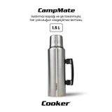 Cooker CKR2084 1.5 Litre Çift Katlı Paslanmaz Çelik Termos 24 Saat Sıcak, 48 Saat Soğuk, 72 Saat Buzlu Kamp Seyahat
