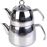 Cooker CKR2617 Lara 2.5 lt Çelik Büyük Boy Çaydanlık Takımı