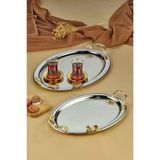 Cooker Ckr3251 Kelebekli Metal Tepsi Seti 2'Li