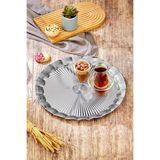 Cooker Ckr3903 Gümüş Renk Metal Tepsi 35 Cm