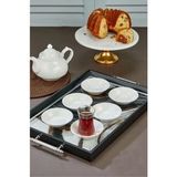 Cooker CKR4144 Porselen Beyaz Çay Tabağı 6 Lı