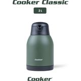 Cooker Classic 2 Litre Paslanmaz Çelik Termos Yeşil CKR2038 - 2 lt