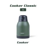 Cooker Classic 2 Litre Paslanmaz Çelik Termos Yeşil CKR2038