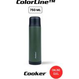 Cooker ColorLine 750 ml Paslanmaz Çelik Termos, Yeşil